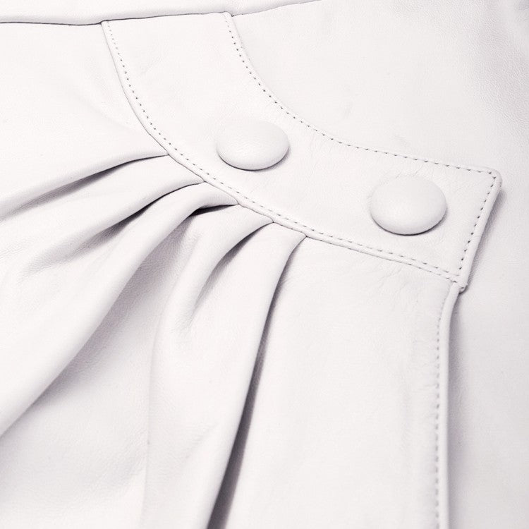 Isabel Marant Sculpted Leather Evening Dress With Tulip Hem