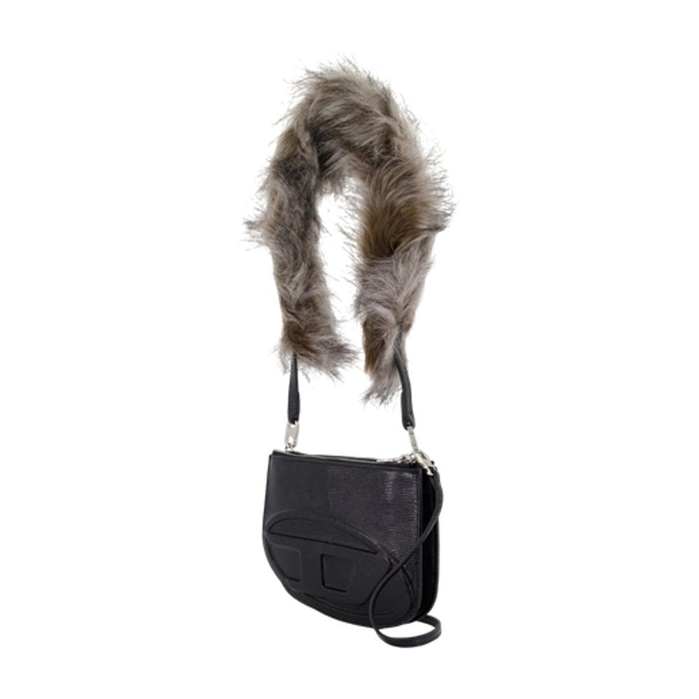 Diesel 1Dr Twin Pouch - Leather - Black