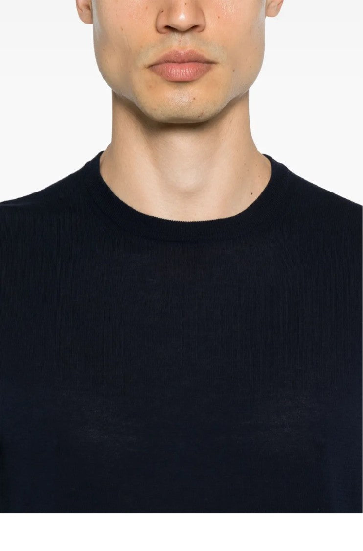 Tagliatore Tailored Black Cotton T-Shirt
