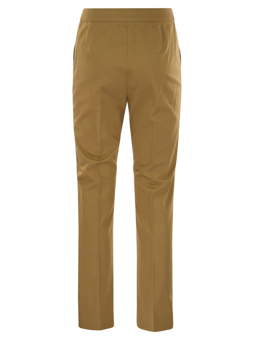 Max Mara Okra - Cotton Satin Trousers
