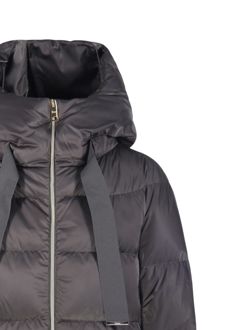 Herno Quilted Down Jacket With Oversized Hood