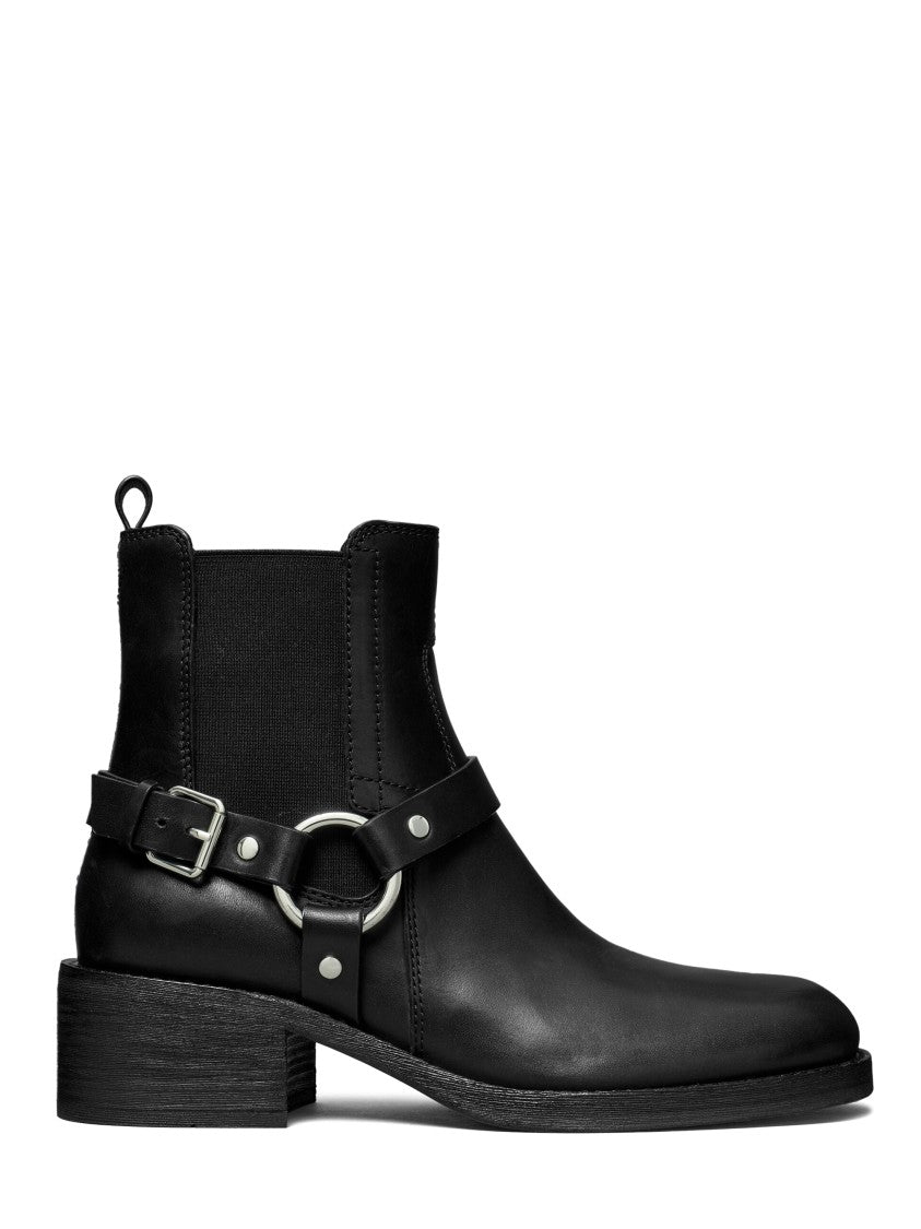 Tory Burch Classic Moto Boots With 50Mm Sturdy Heel