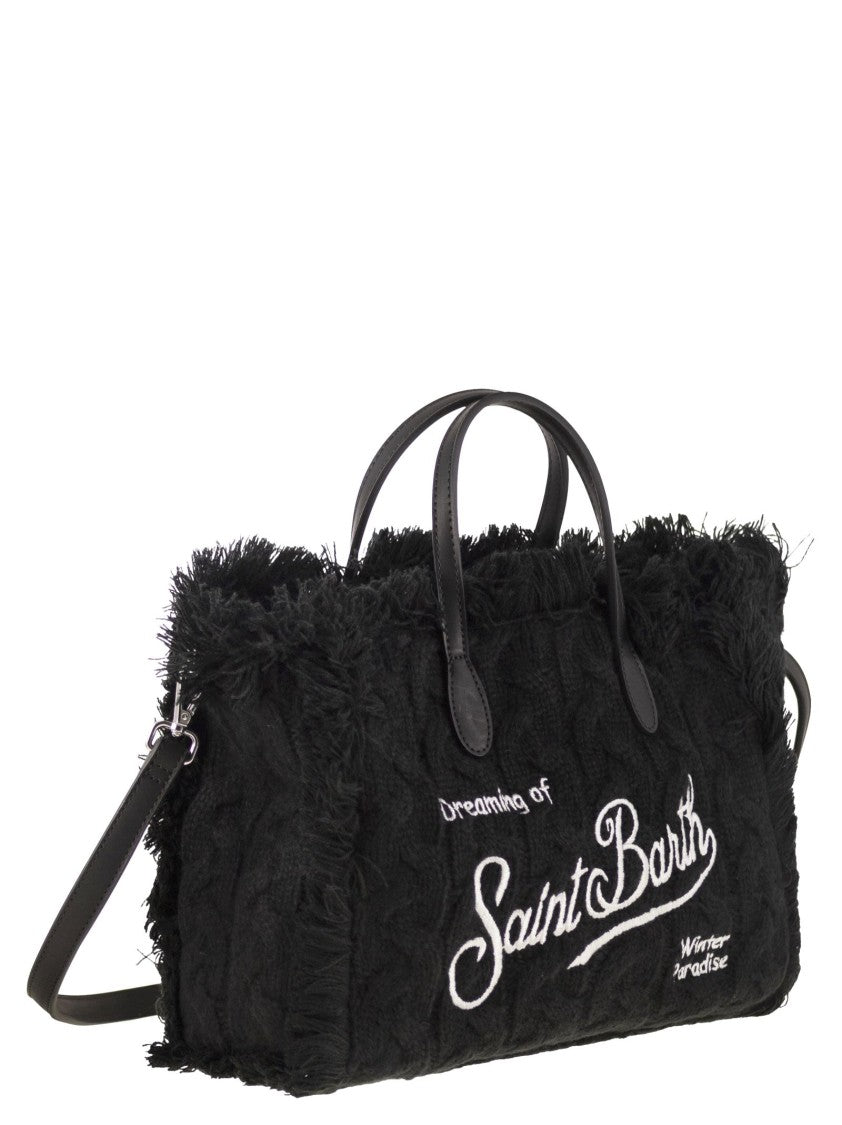 Mc2 Saint Barth Colette - Wool-Effect Bag With Logo