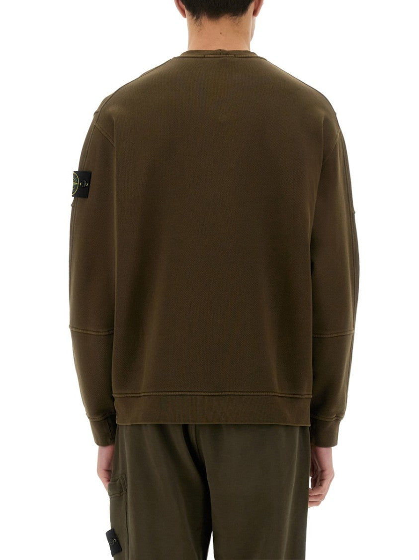 Stone Island Organic Cotton Sweatshirt