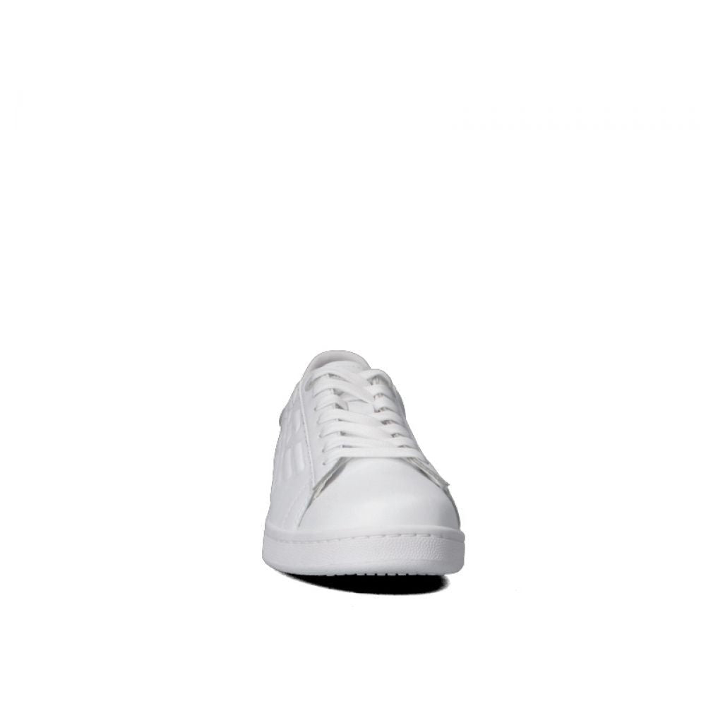 Emporio Armani White Leather Shoes