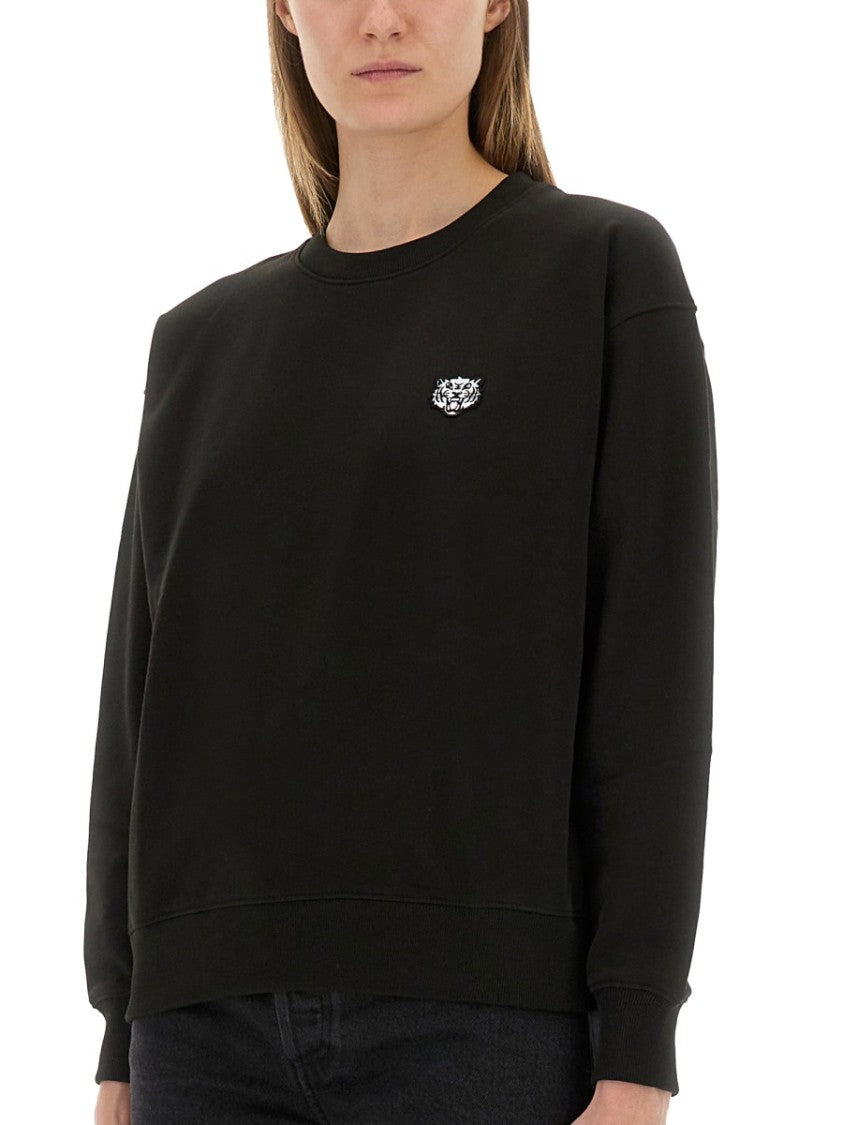 Kenzo Happy Tiger" Patch Cotton Sweatshirt