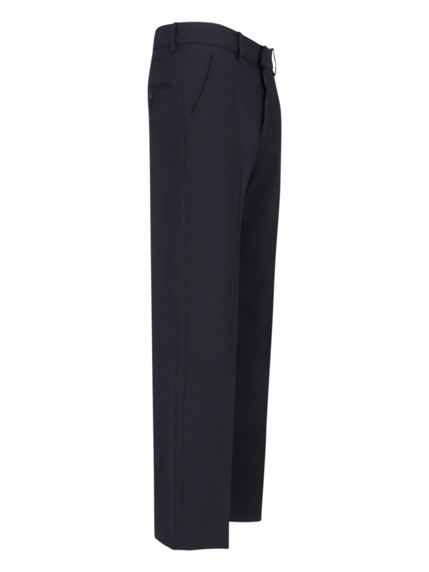 Isabel Marant Straight Trousers In Black Stretch
