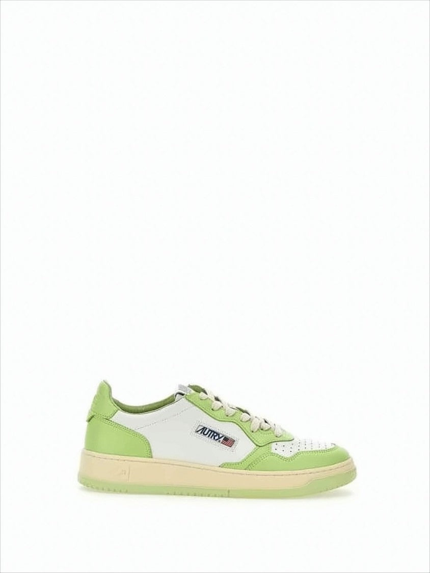 Autry Low-Top Sneakers With Perforated Toe Box And Leather Panels