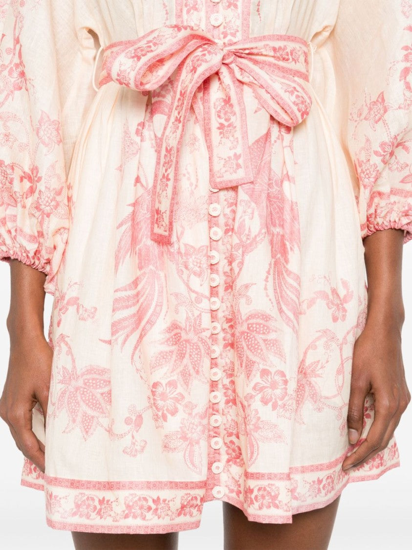 Zimmermann Lucky Plunge Mini Dress