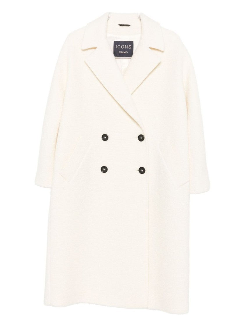 Cinzia Rocca Double-Breasted Wool Blend Cinzia Rocca Coat