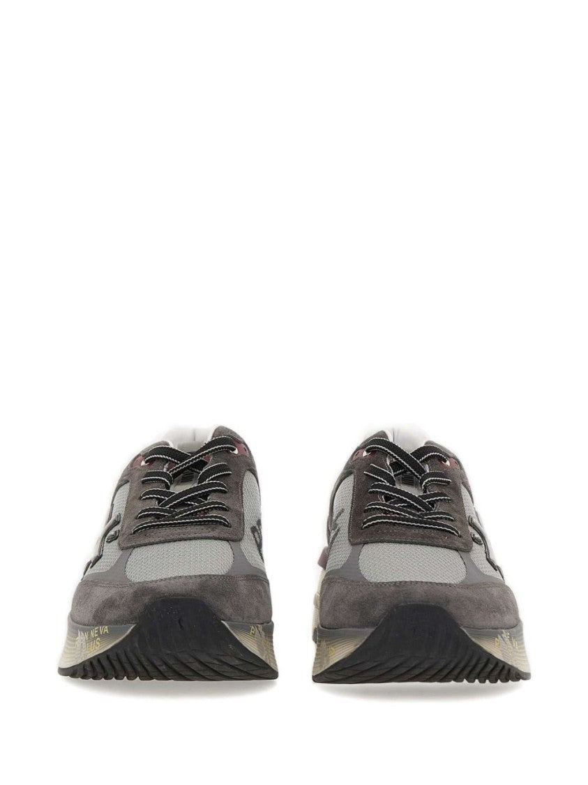 Premiata Suede And Mesh Sneakers