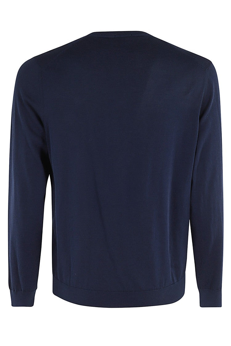 Drumohr Crew Neck Sweater In Shaved Cotton