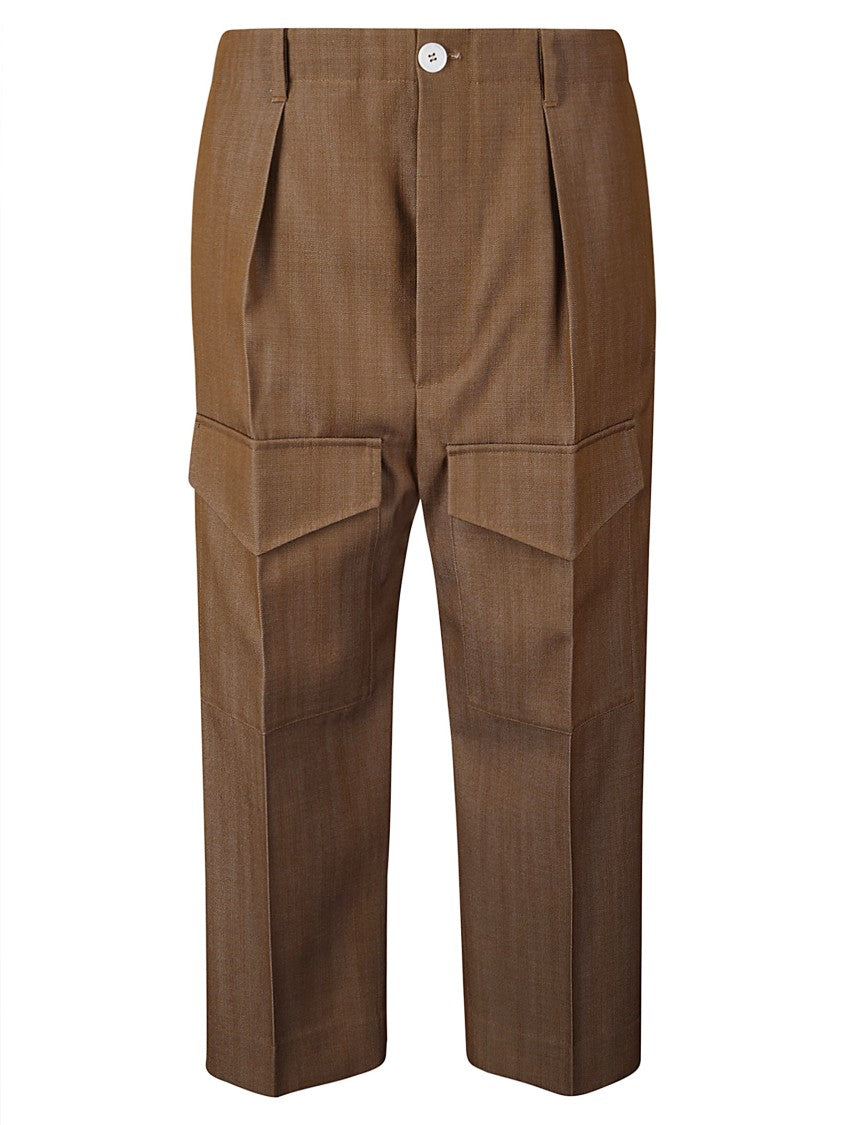 Setchu High-Waisted Virgin Wool Trousers