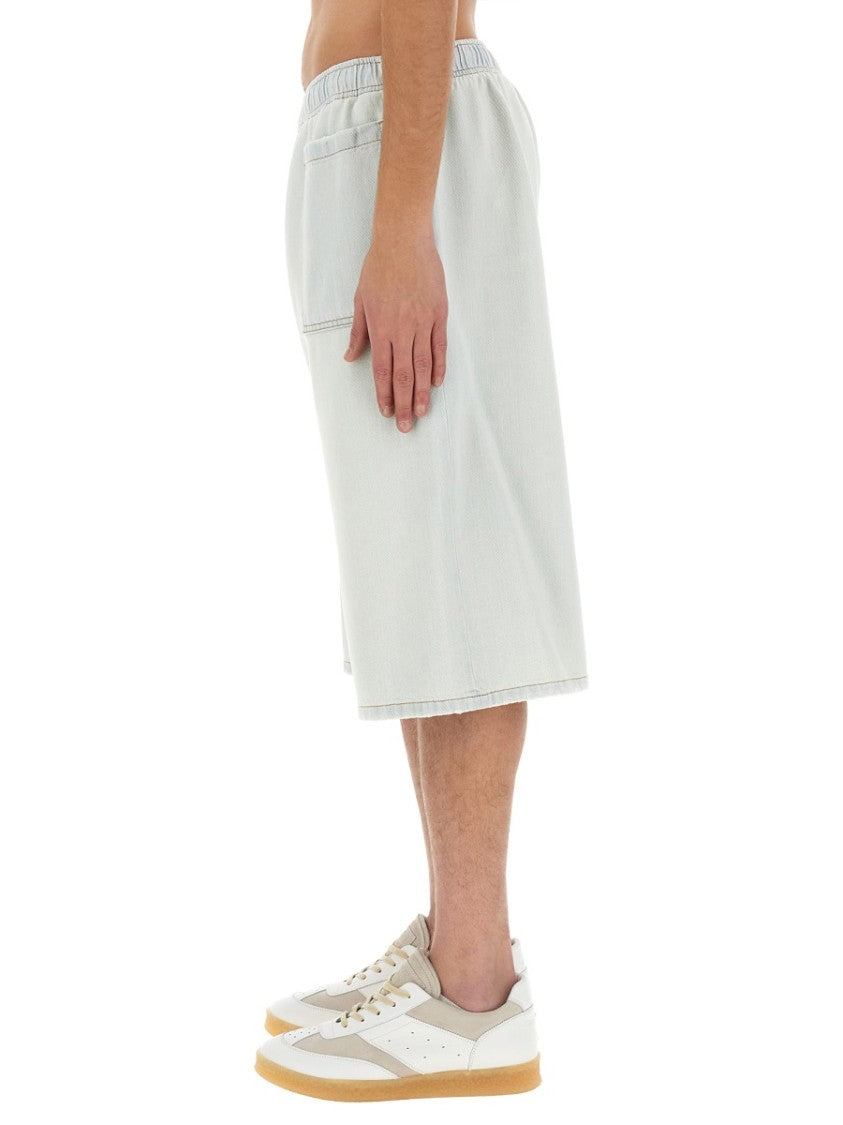 Mm6 By Maison Margiela Denim Bermuda Shorts