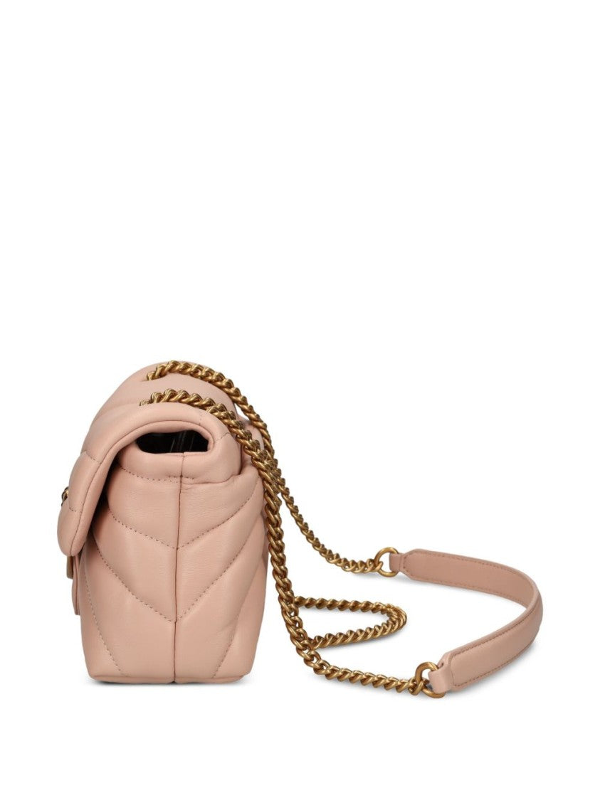 Pinko Quilted Leather Shoulder Bag