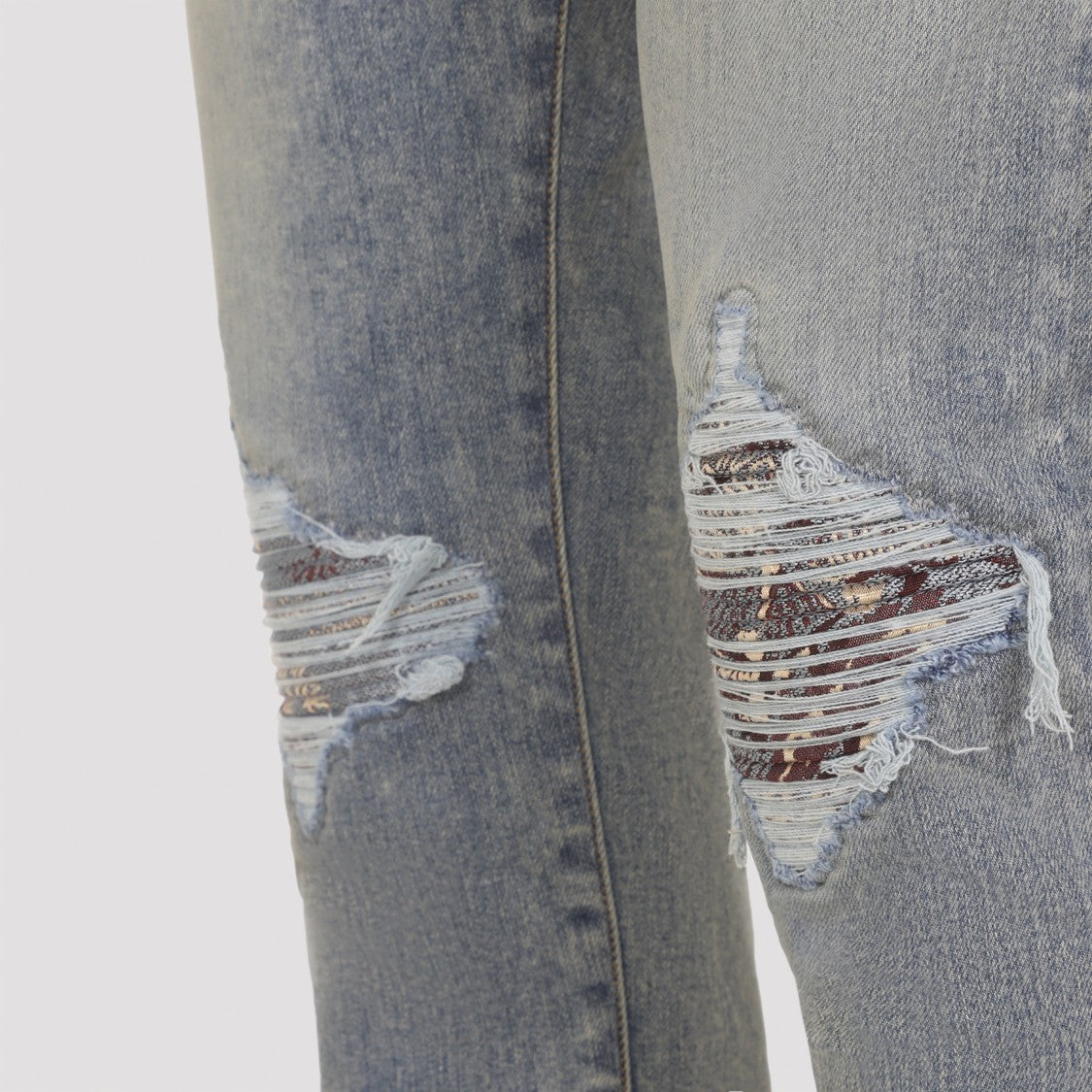 Amiri Crane Mx1 Blue Cotton Jeans
