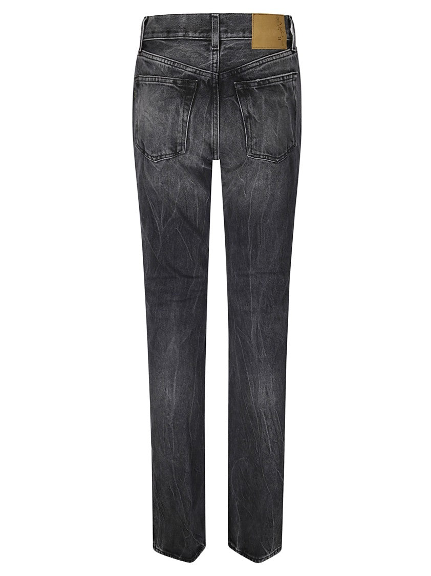 Haikure Vintage-Inspired Black Jeans With Classic Five-Pocket Design