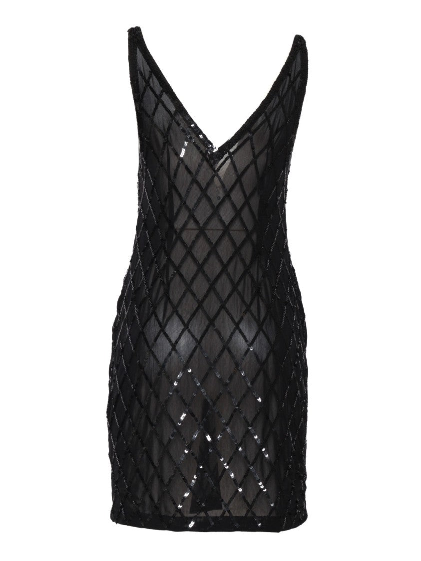 P.A.R.O.S.H. Mini Dress With Deep V-Neckline