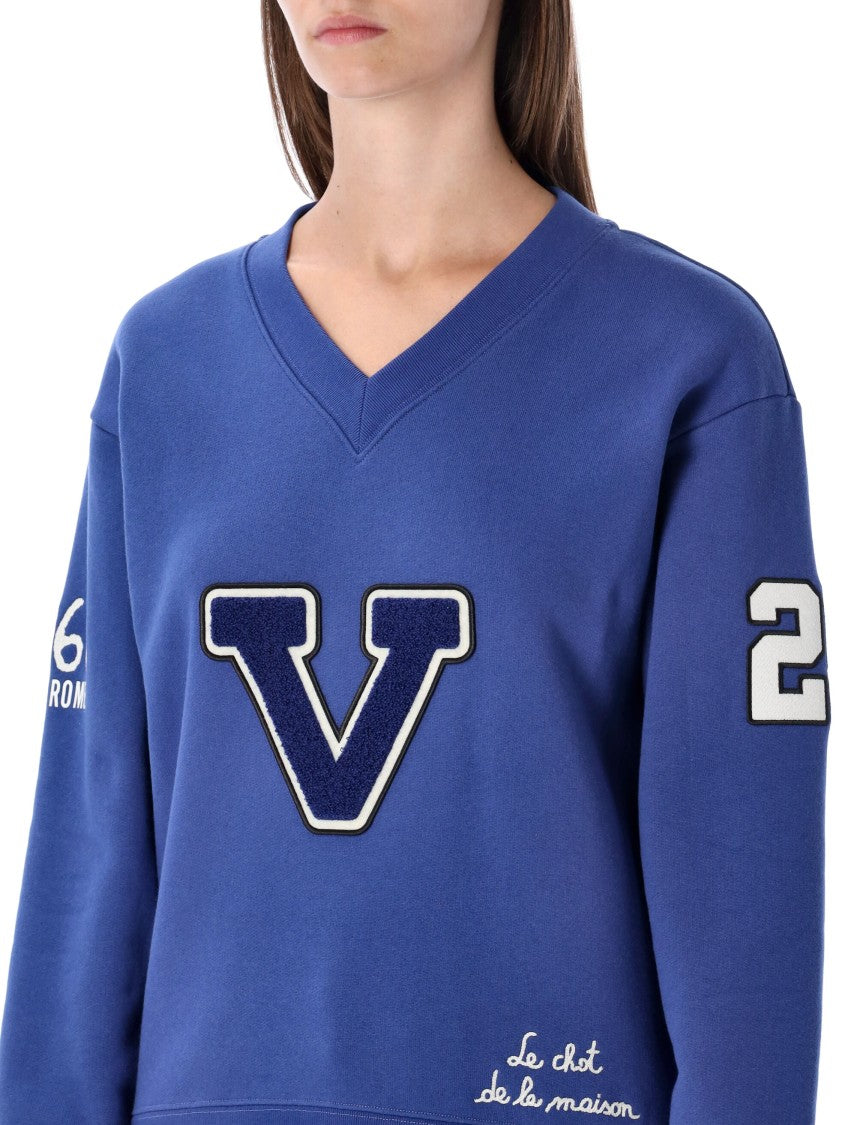 Valentino Garavani Crew Neck Fleece Cat Sweatshirt
