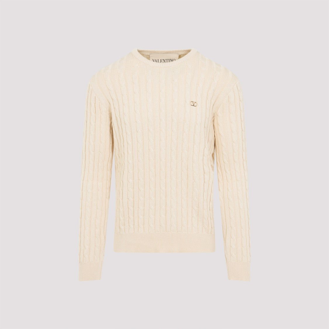 Valentino Ivory Cotton Pullover