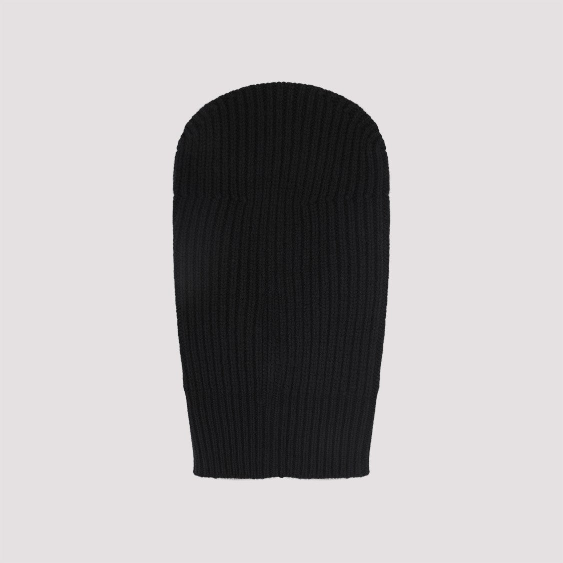 Rick Owens Ribbed Knit Accessory With Deep V-Shaped Opening