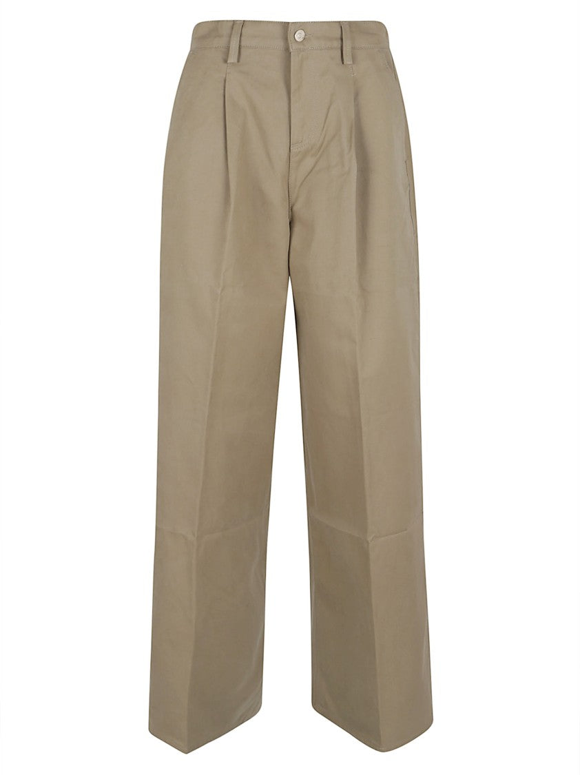 7 For All Mankind High-Waisted Pleated Wide-Leg Trousers