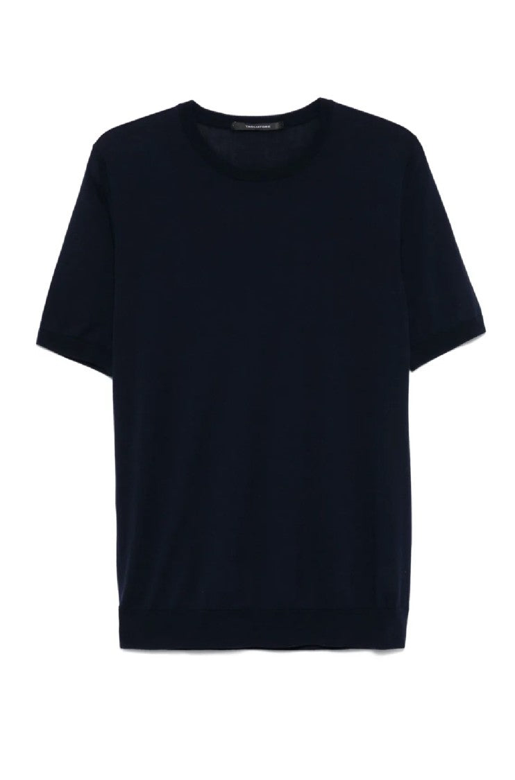Tagliatore Tailored Black Cotton T-Shirt