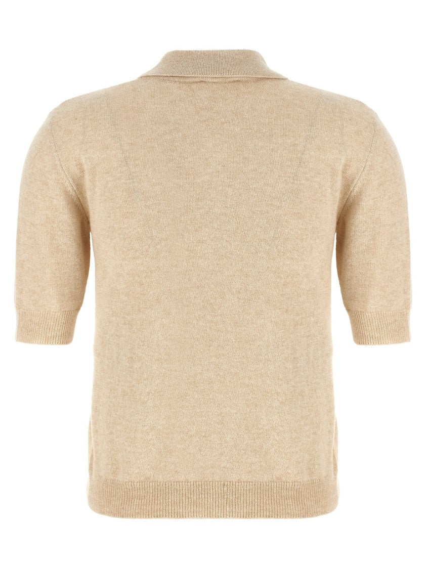 Moschino Polo Sweater With Front Button Closure