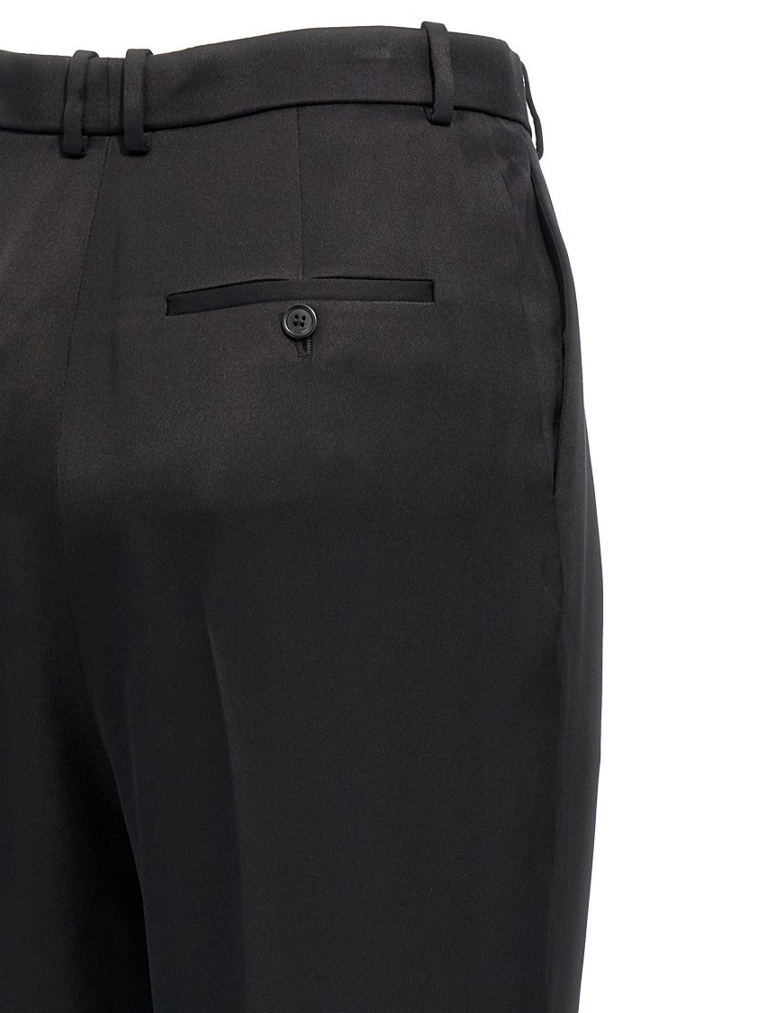 Saint Laurent Silk Satin Trousers