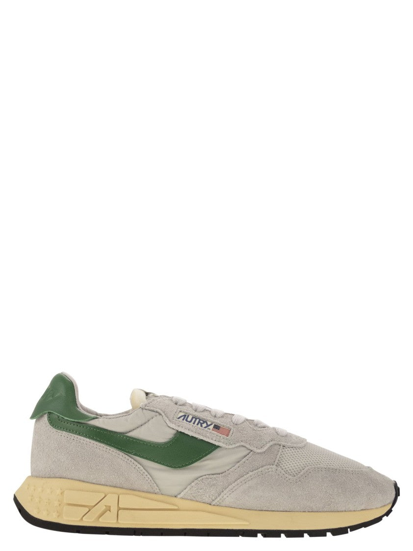 Autry Reelwind - Suede And Technical Textile Trainer
