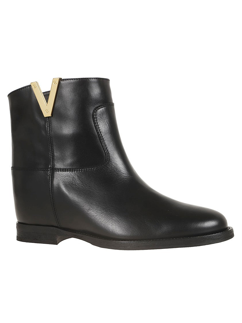 Via Roma 15 Calfskin Ankle Boo