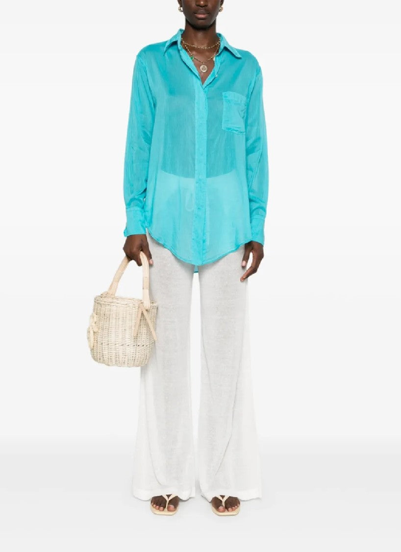 P.A.R.O.S.H. Wide-Leg Pants With High Waist
