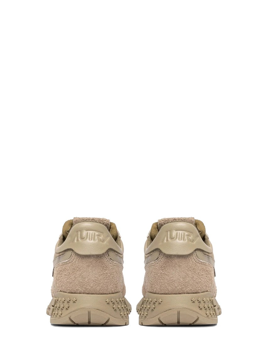 Autry Low-Profile Sneakers With Nylon And Suede Cow Leather Overlays