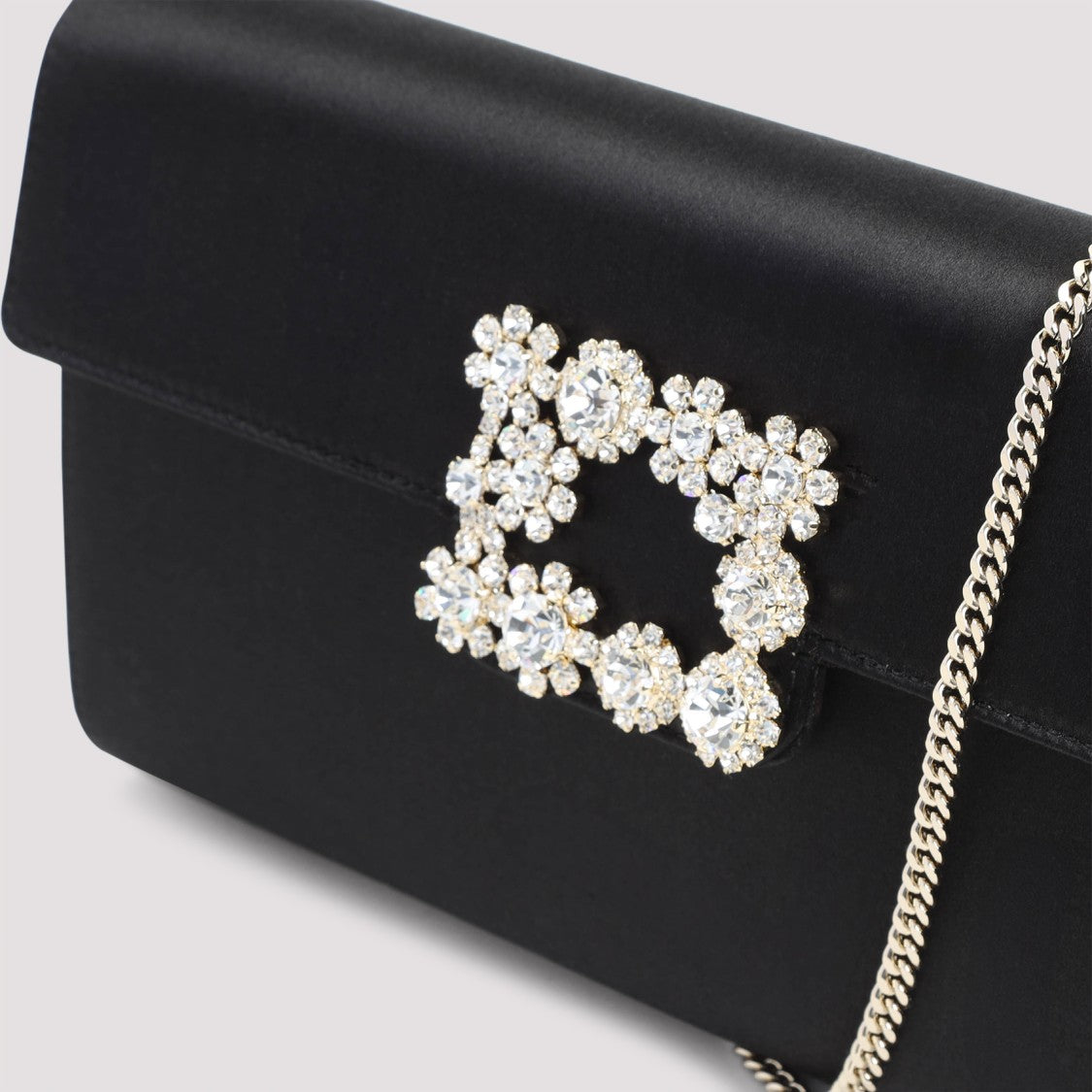 Roger Vivier Envelope Flap Flower Buckle Handbag