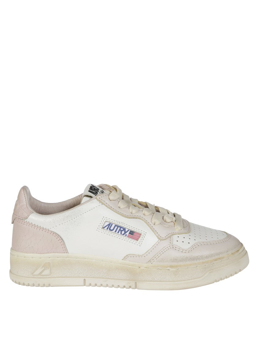Autry Low-Top Sneakers With Vintage Effect