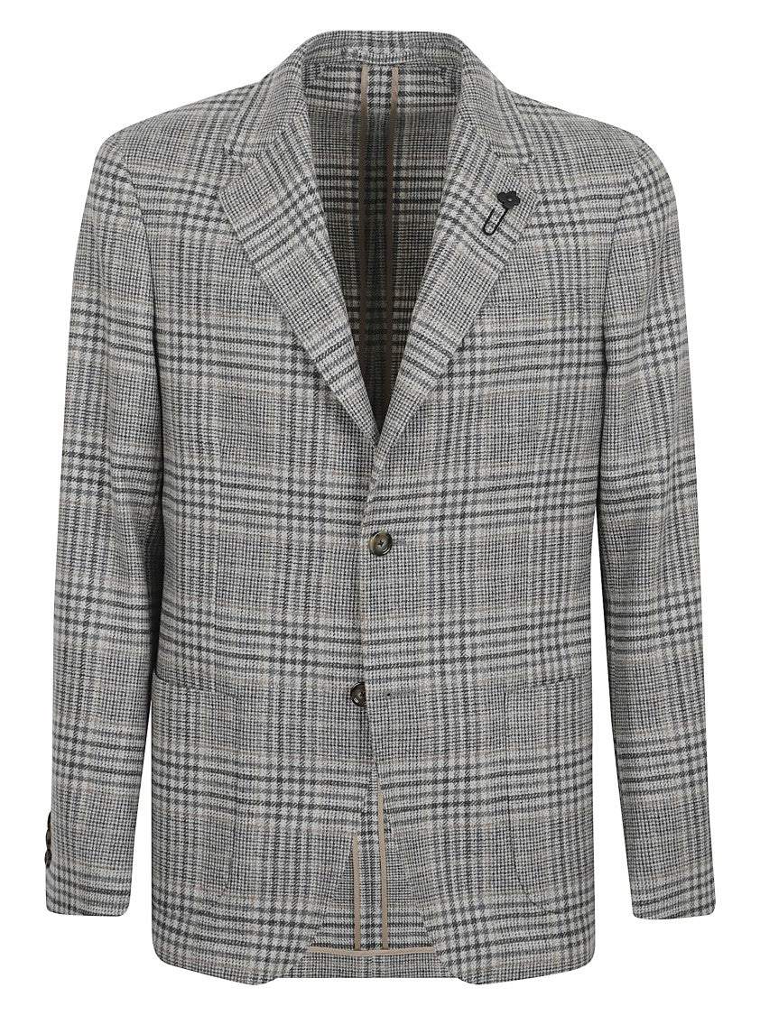 Lardini Wool And Cashmere Twill Jacket