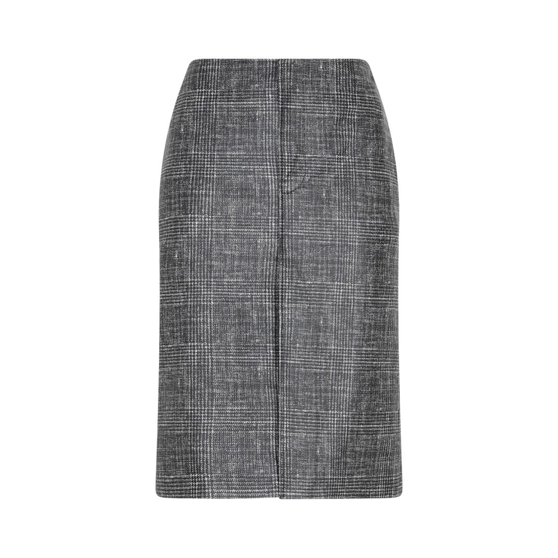 Bottega Veneta Black Printed Leather Midi Skirt