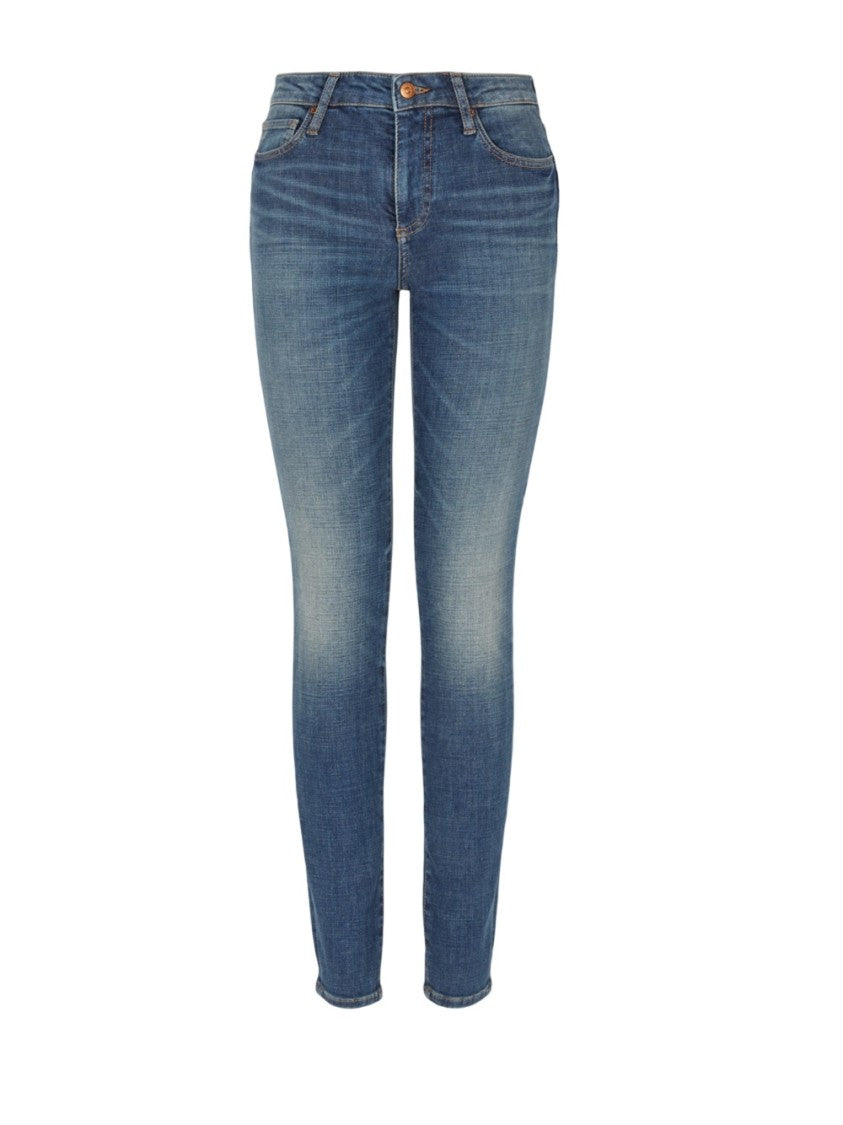 Armani Exchange Slim Fit Jeans With Stretch And Iconic Branding