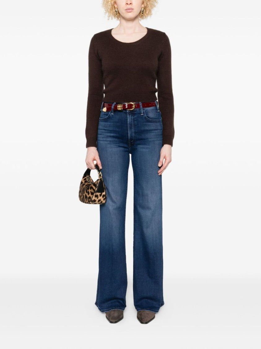 Twin-Set Soft Knit Sweater With Round Neckline