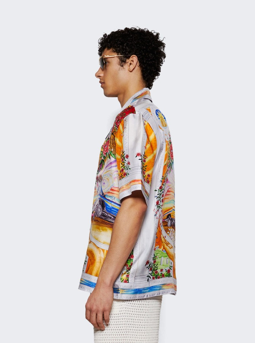 Casablanca A Tournade De Rose Shirt Multicolor