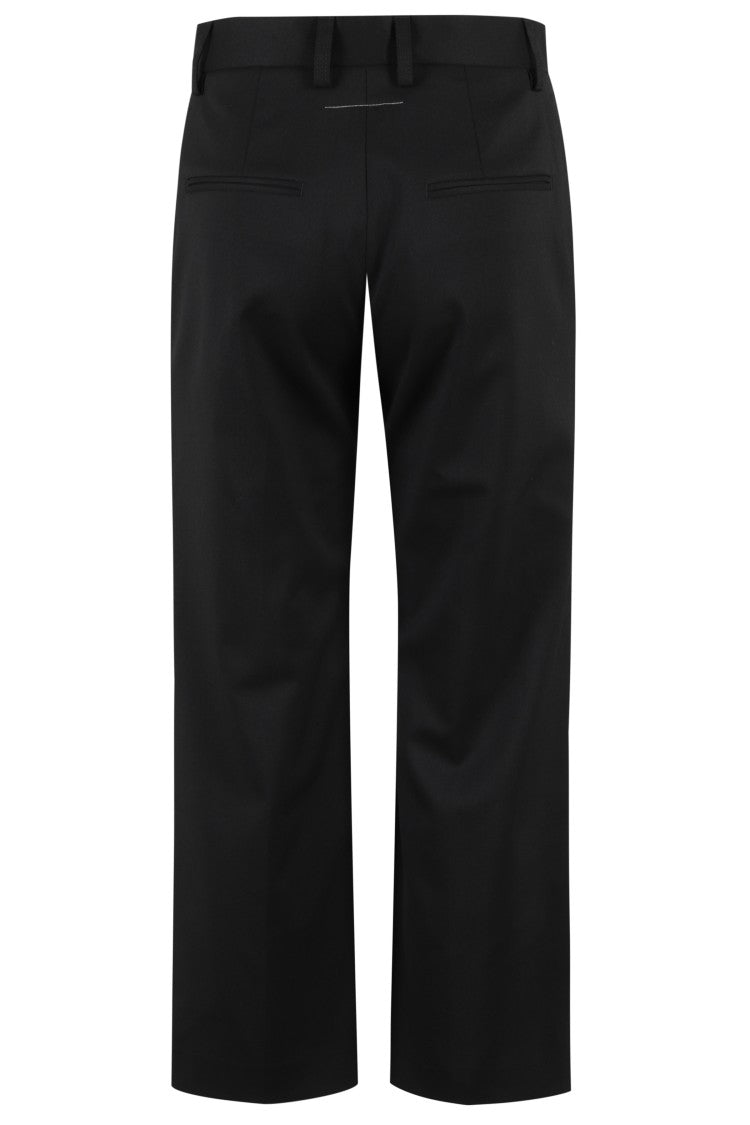 Mm6 By Maison Margiela Straight-Leg Pants With Button