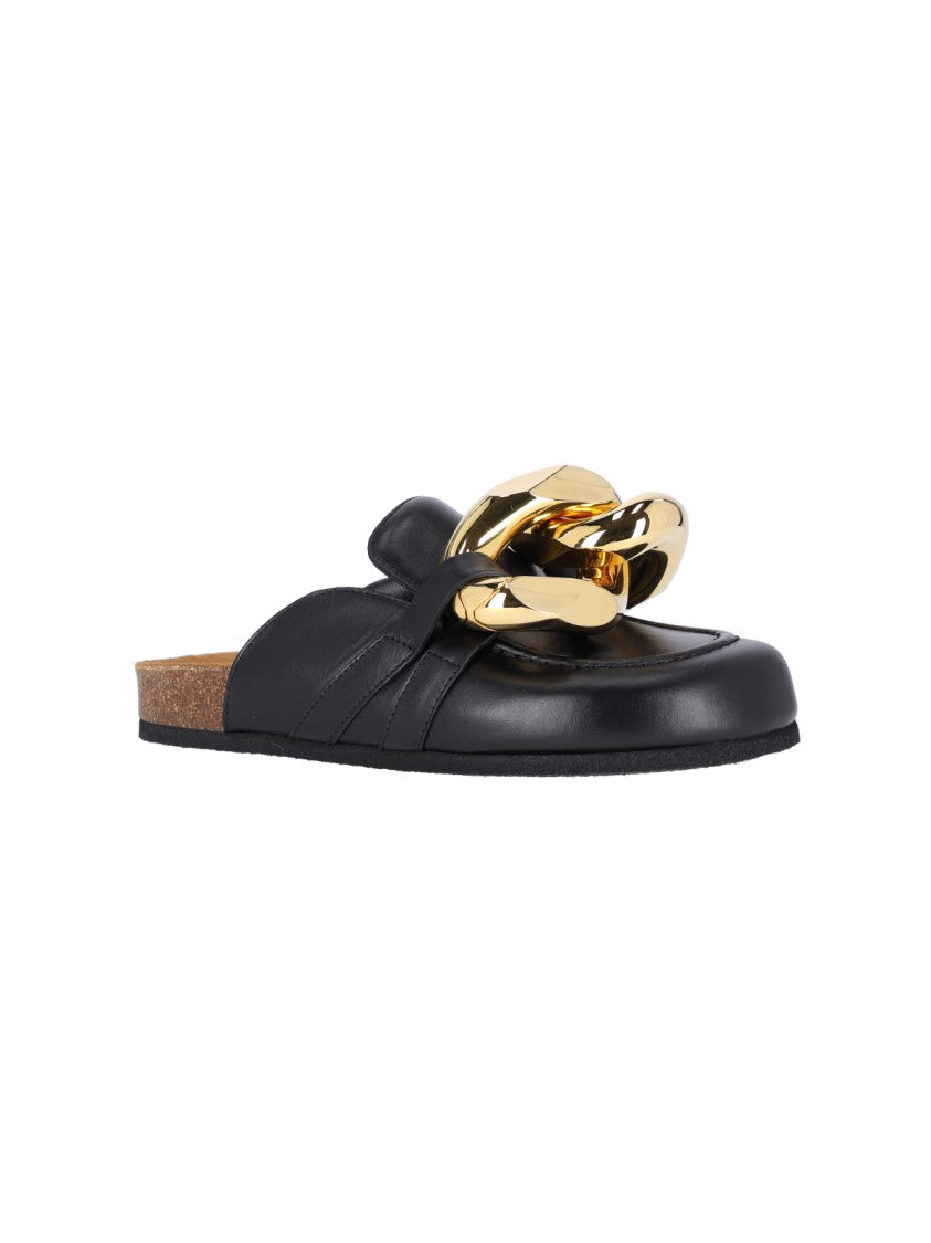 J. W. Anderson Black Leather Catena Mules