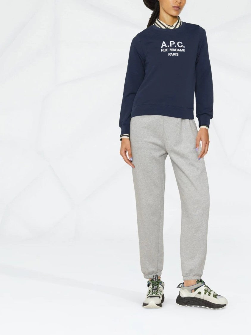 A.P.C. Cotton Sweatshirt With Logo And Fit
