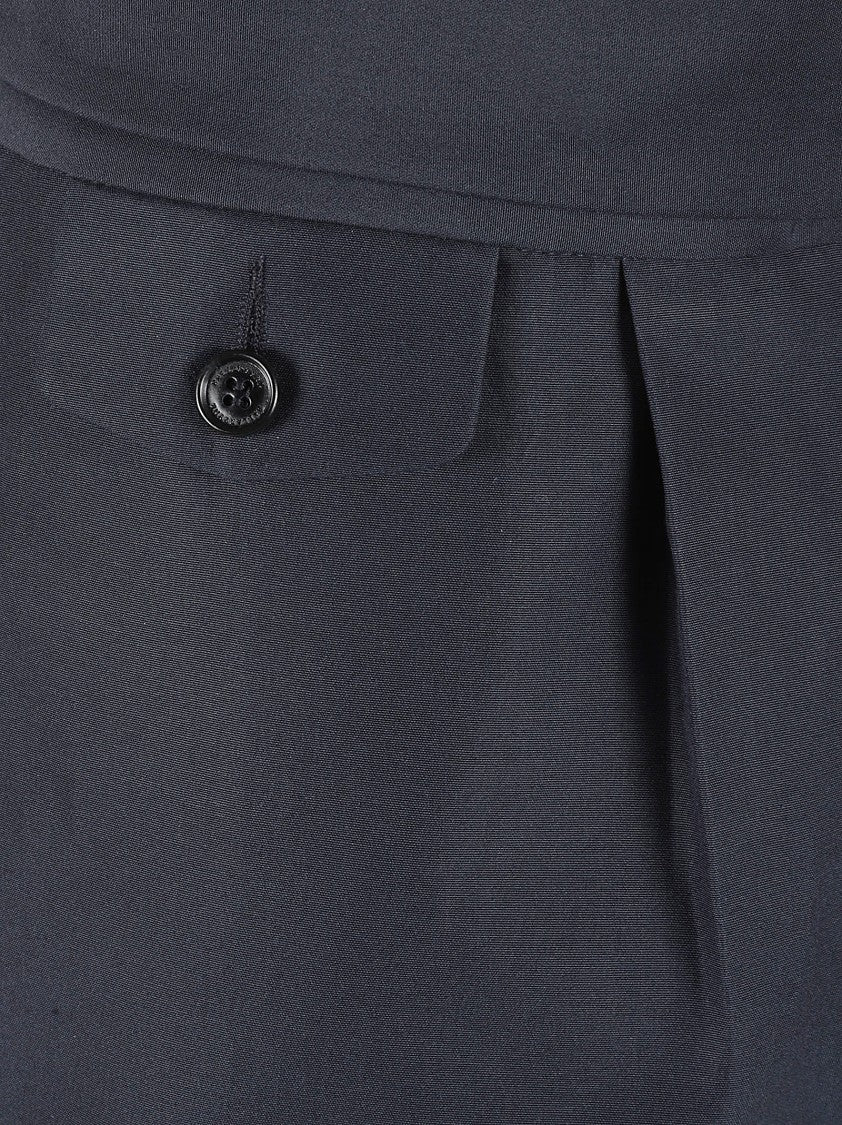 Ballantyne Tailored Blue Trousers With Front Pleats