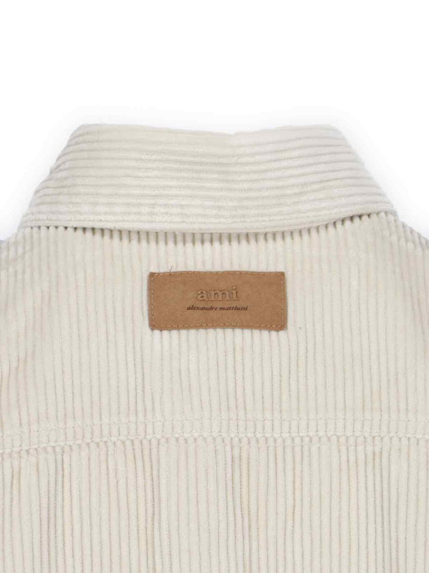 Ami Corduroy Shirt – White