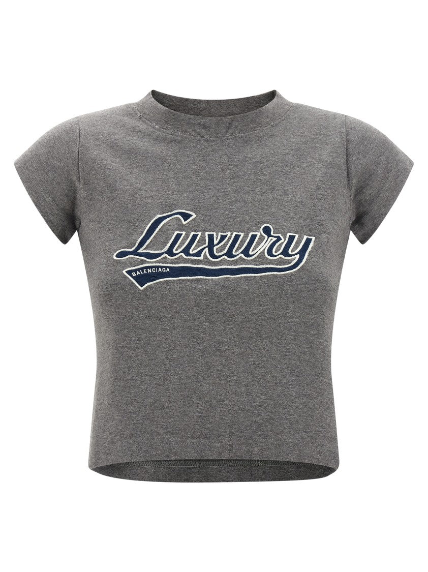 Balenciaga 'Shrunk Luxury Script' T-Shirt
