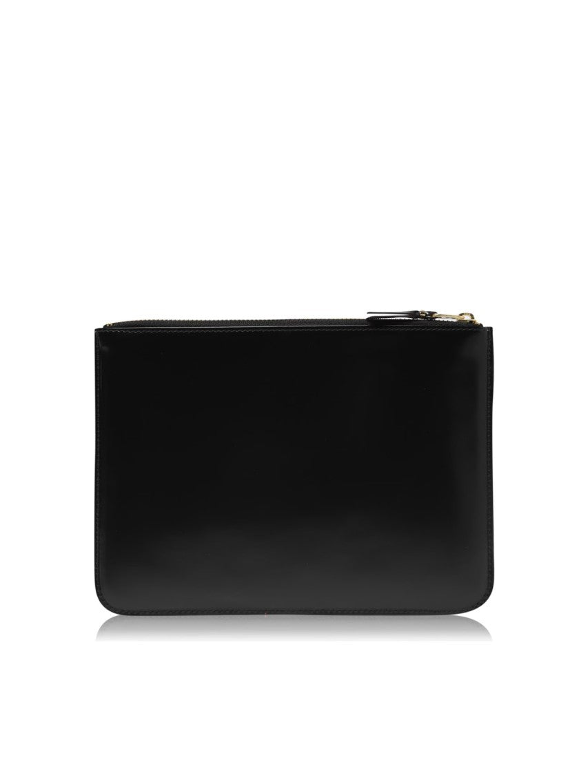 Comme Des Garçons Mirror Inside Logo Zip Pouch Wallet