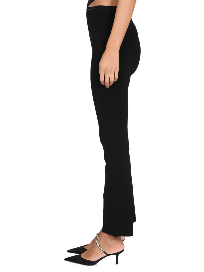 T By Alexander Wang Cross Leggings With Logo