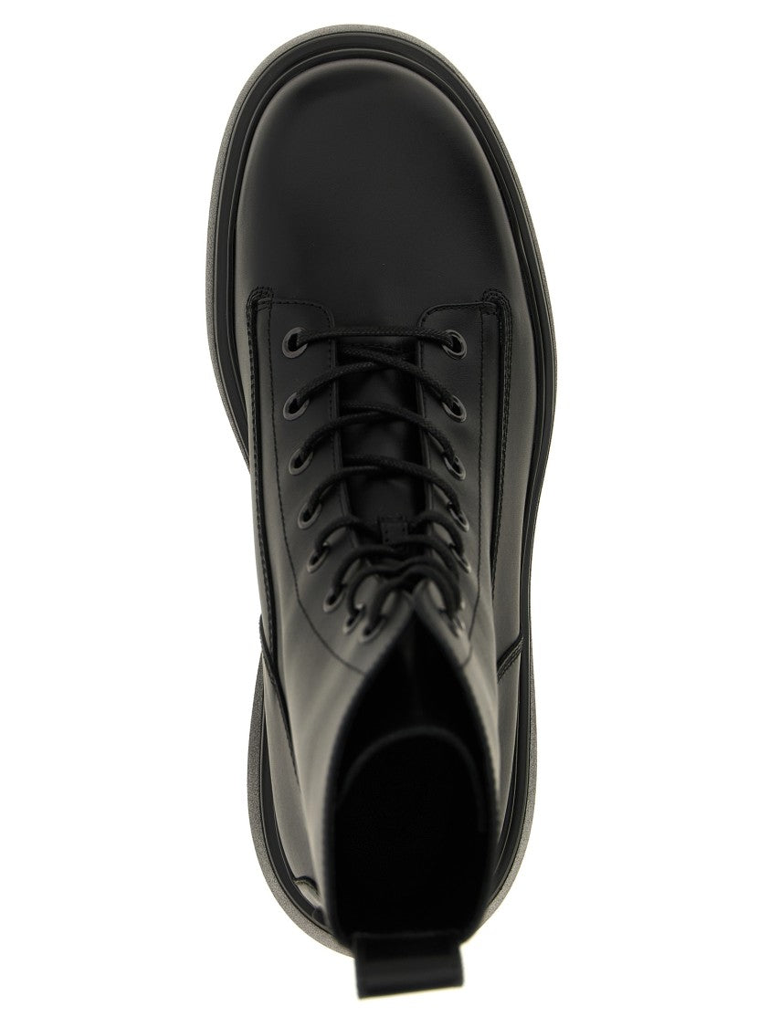 Tod's Leather Combat Boots