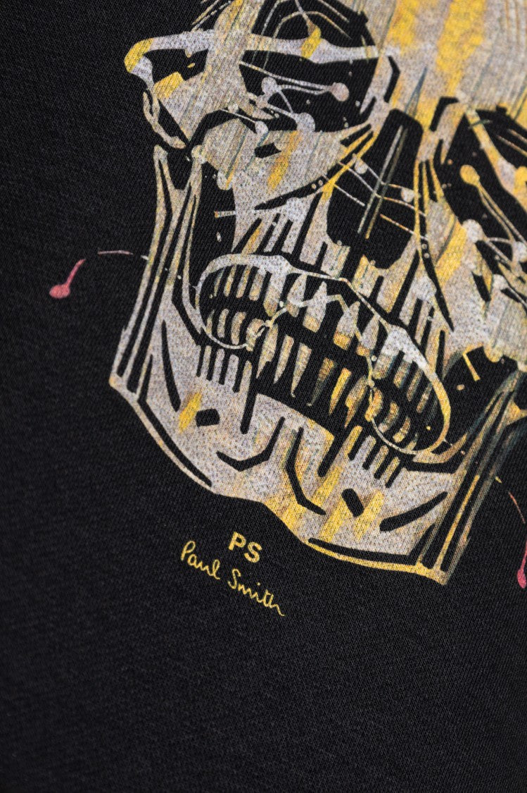 Paul Smith Crewneck Sweatshirt With Artistic Skull Print